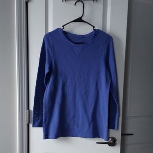 Blue Kids Long Sleeve Shirt